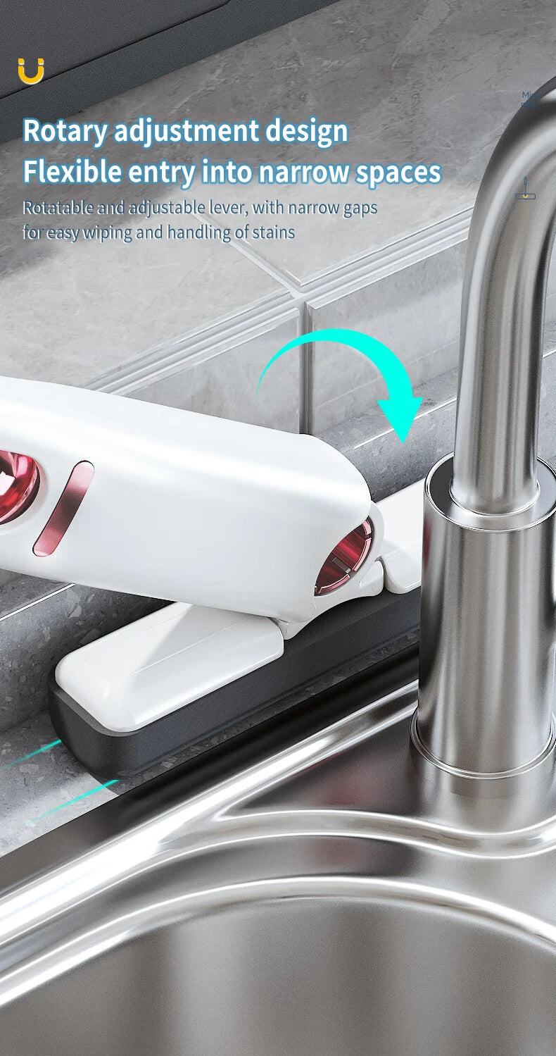 Mini Mop Powerful Squeeze Mini Mop Folding Home Cleaning Mops with Self-squeezing Floor Washing Mops Desk Window Car Clean Tools