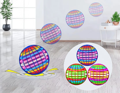  Flying Ball Children's Hand Controlled Color LED Cosmic Globe 360 °Rotating Suspension Ball Suitable for Indoor and Outdoor Toy