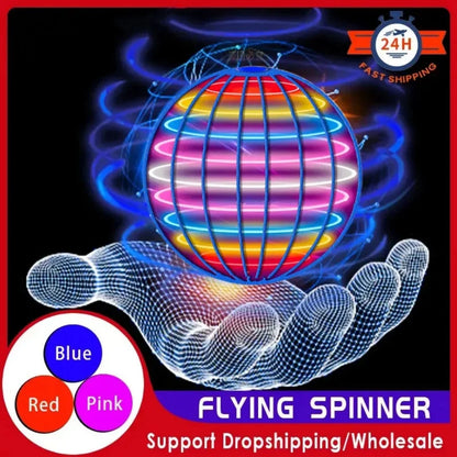  Flying Ball Children's Hand Controlled Color LED Cosmic Globe 360 °Rotating Suspension Ball Suitable for Indoor and Outdoor Toy