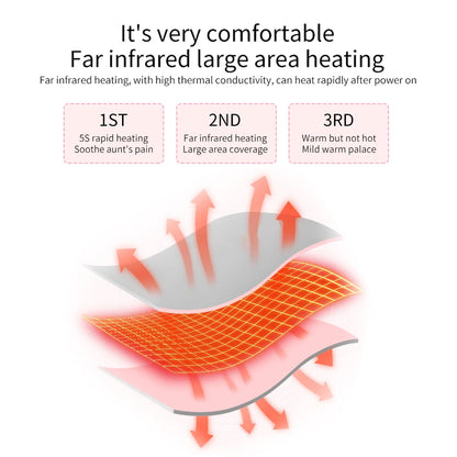 Electric Heating Waist Massage Belt Abdominal Menstrual Heating Pad Belly Warm Palace Belt for Period Cramp Relief