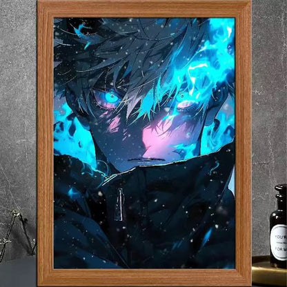 Led Light Painting Decor, Photo Frame, Figure Painting Table Lamp Home Decor for Christmas Gifts - 02ALABA