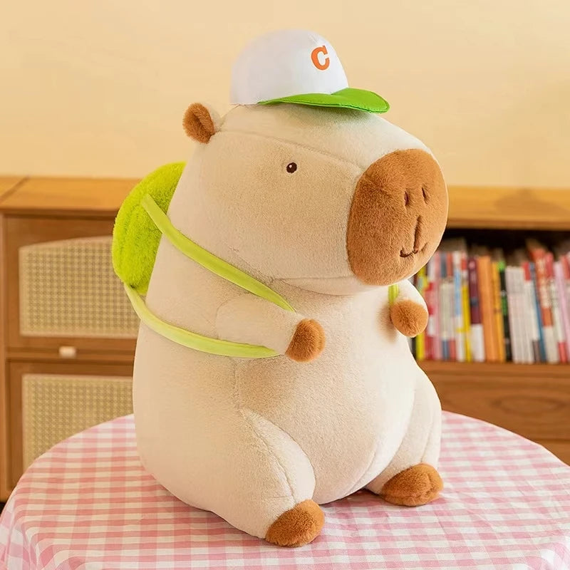 23cm Capybara Plush Simulation Capibara Anime Fluffty Toy Cute Doll Stuffed Animals Soft Doll Plush Christmas Thanksgiving Gift - 02ALABA