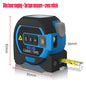3 In 1 Laser Tape Measure Rangefinder, High-Intelligent Electronic Ruler Cross Line Measuring Tools - 02ALABA