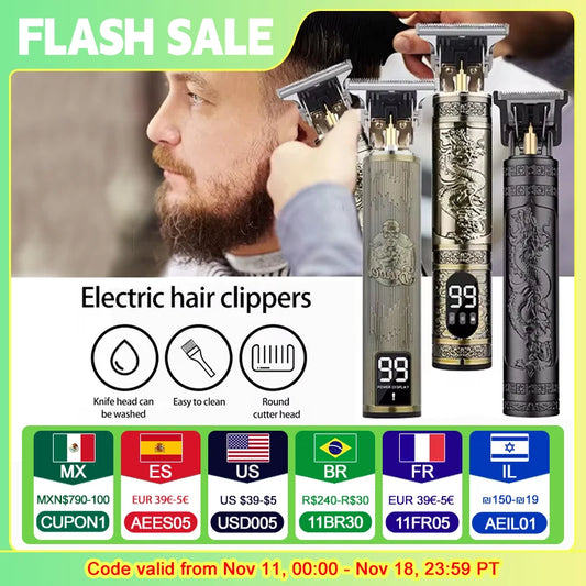 T9 Hair Clipper: Repair and Maintenance for Beard Shaving, Body Hair Trimming. Corteiz Electric Clippers for Men: Haircut Machine and 0mm Barber Shaver. - 02ALABA
