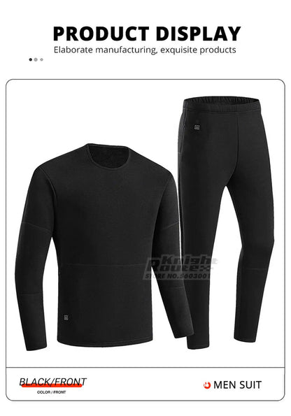 USB-Powered Heated Vest for Men and Women - Electric Heating Jacket with Adjustable Temperature for Outdoor Sports, Camping, Motorcycling, and Winter Activities