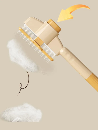 Pet Comb Hair Remover One Button Dogs Brush Self-cleaning Cat Brush Massage Combs for Dog Grooming Brushes for Pet Products