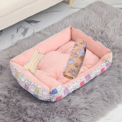 Warm Pet Nest Kennel For Small Medium Large Dogs Puppy Kitten Plus Size Bed with Machine Washable Warm Cozy Large Dog House