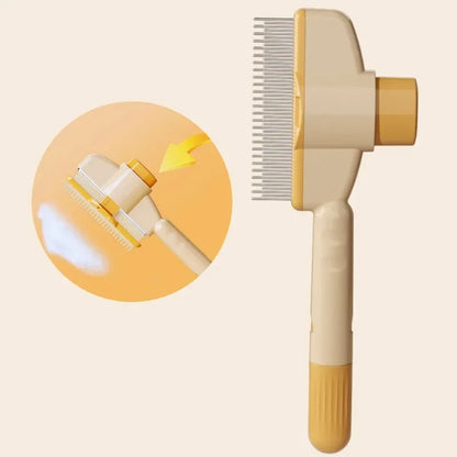 Pet Comb Hair Remover One Button Dogs Brush Self-cleaning Cat Brush Massage Combs for Dog Grooming Brushes for Pet Products
