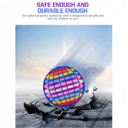  Flying Ball Children's Hand Controlled Color LED Cosmic Globe 360 °Rotating Suspension Ball Suitable for Indoor and Outdoor Toy
