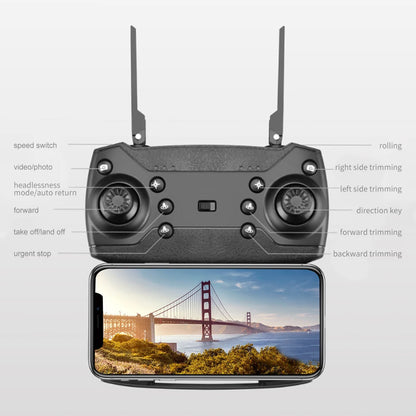2024 E88Pro RC Drone 4K Professional with 1080P Wide-Angle HD Camera, Foldable Helicopter, Wi-Fi FPV, Height Hold, Gift Toy - 02ALABA