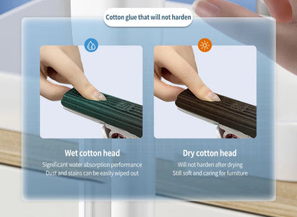 Mini Mop Powerful Squeeze Mini Mop Folding Home Cleaning Mops with Self-squeezing Floor Washing Mops Desk Window Car Clean Tools