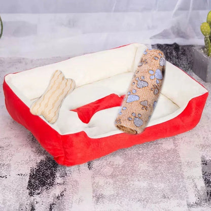 Warm Pet Nest Kennel For Small Medium Large Dogs Puppy Kitten Plus Size Bed with Machine Washable Warm Cozy Large Dog House