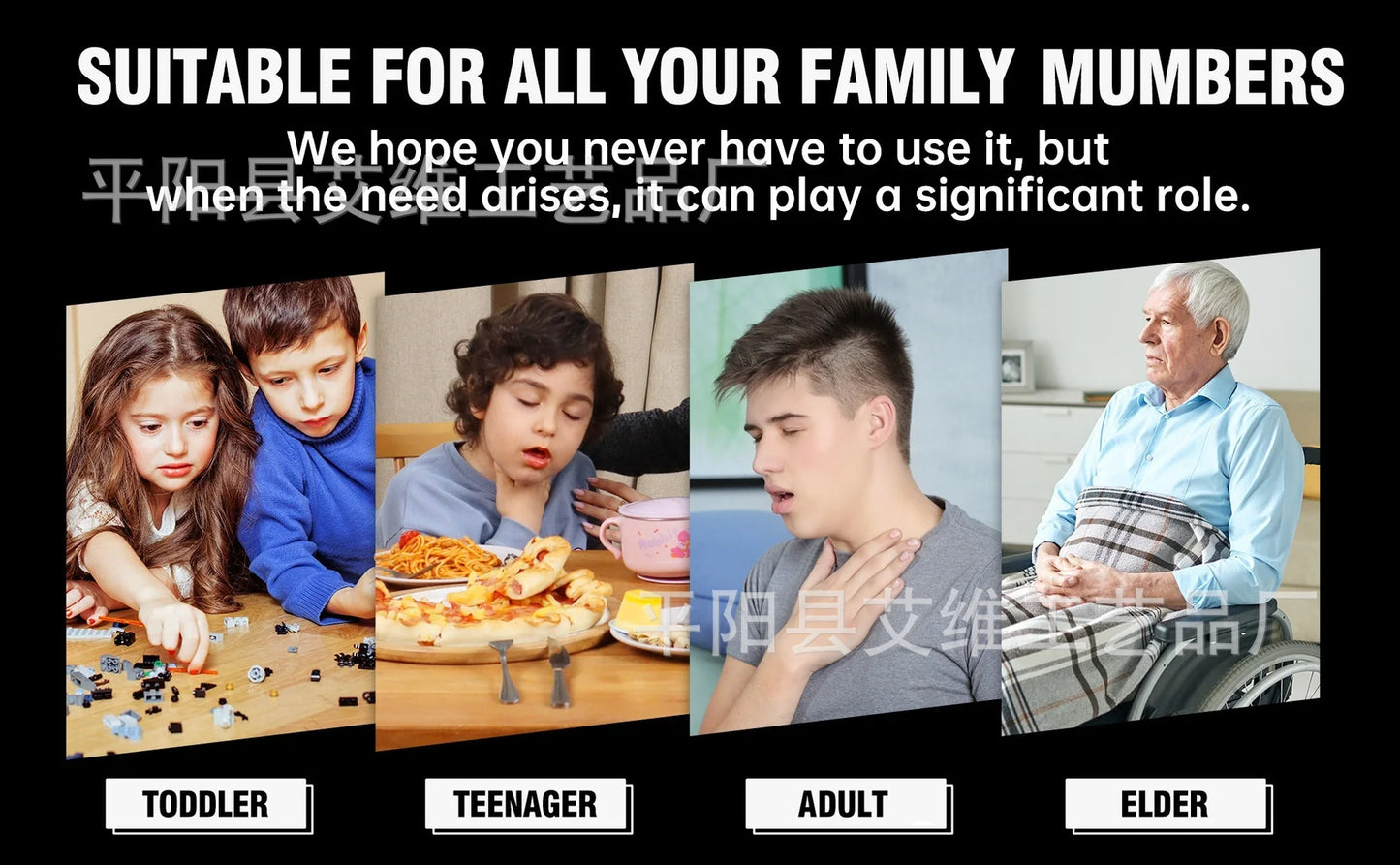 CPR Mask First Aid Choking Rescue Device Travel Home Choking Emergency Device Adult Children Portable Asphyxia Rescue Machine