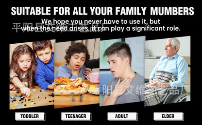 CPR Mask First Aid Choking Rescue Device Travel Home Choking Emergency Device Adult Children Portable Asphyxia Rescue Machine