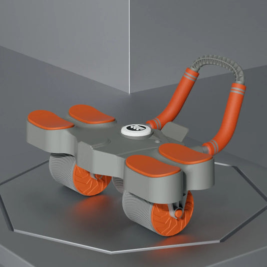 Widened Four-Wheel Ab Roller: Automatic Rebound with Elbow Support - Home Fitness for Abdominal Muscles - 02ALABA