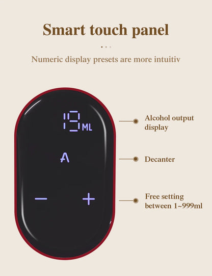 Smart electric digital wine dispenser wine suitable for more than 100 kinds of bottle mouths