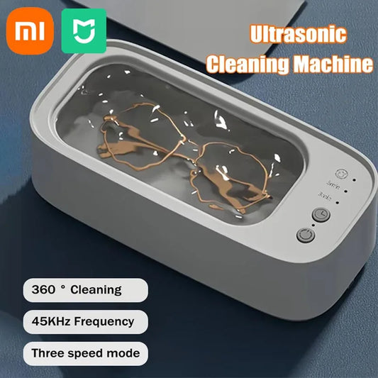 Xiaomi MIJIA Ultrasonic Glasses Cleaner, 45KHZ Ultrasound Jewelry Cleaning Machine, High-Frequency Ultrasonic Cleaning Bath - 02ALABA
