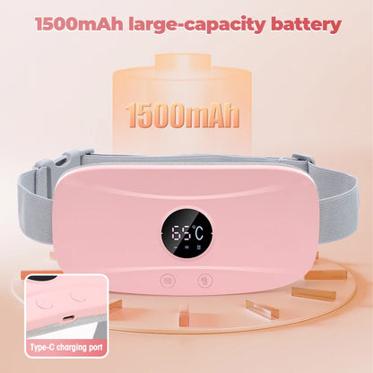 Electric Heating Waist Massage Belt Abdominal Menstrual Heating Pad Belly Warm Palace Belt for Period Cramp Relief