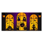 Halloween Witch Garage Door Tapestry - Spooky, Haunted House Decoration Set with easy Installation Package - 02ALABA