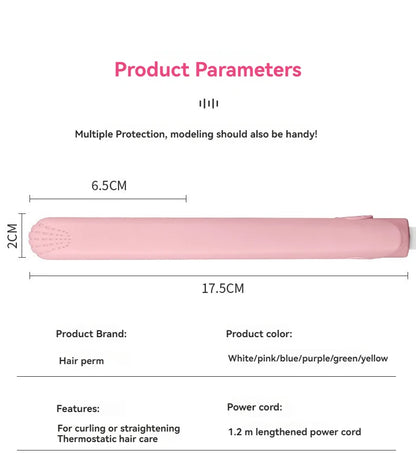 Mini Hair Straightener, Multi-color Splint, Quick Heating, Non-damaging Ceramic Plate, Bangs Clip, Curling and Straightening