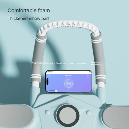 Widened Four-Wheel Ab Roller: Automatic Rebound with Elbow Support - Home Fitness for Abdominal Muscles - 02ALABA