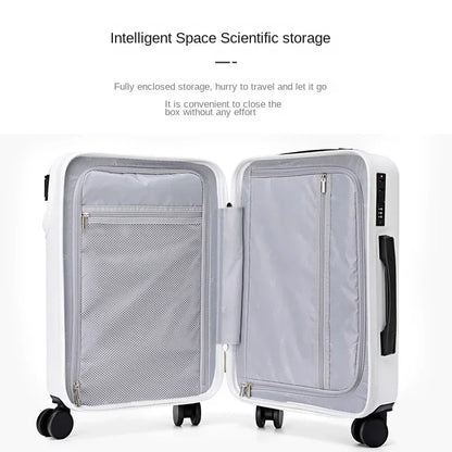 Lightweight Cabin Rolling Luggage - Trolley Password Suitcase with Wheels for Business Travel - 02ALABA