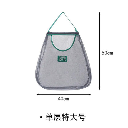 Reusable Storage Bags Kitchen Hanging Mesh Bag Home Fruit And Vegetable Storage Net Bag For Ginger Garlic Potatoes Onions