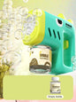 New Porous Astronaut Electric Bubble Gun Kid Toy Bubbles Machine Automatic Soap Blower with Light Summer Outdoor Party Games toy
