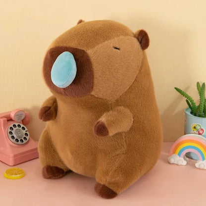 23cm Capybara Plush Simulation Capibara Anime Fluffty Toy Cute Doll Stuffed Animals Soft Doll Plush Christmas Thanksgiving Gift - 02ALABA