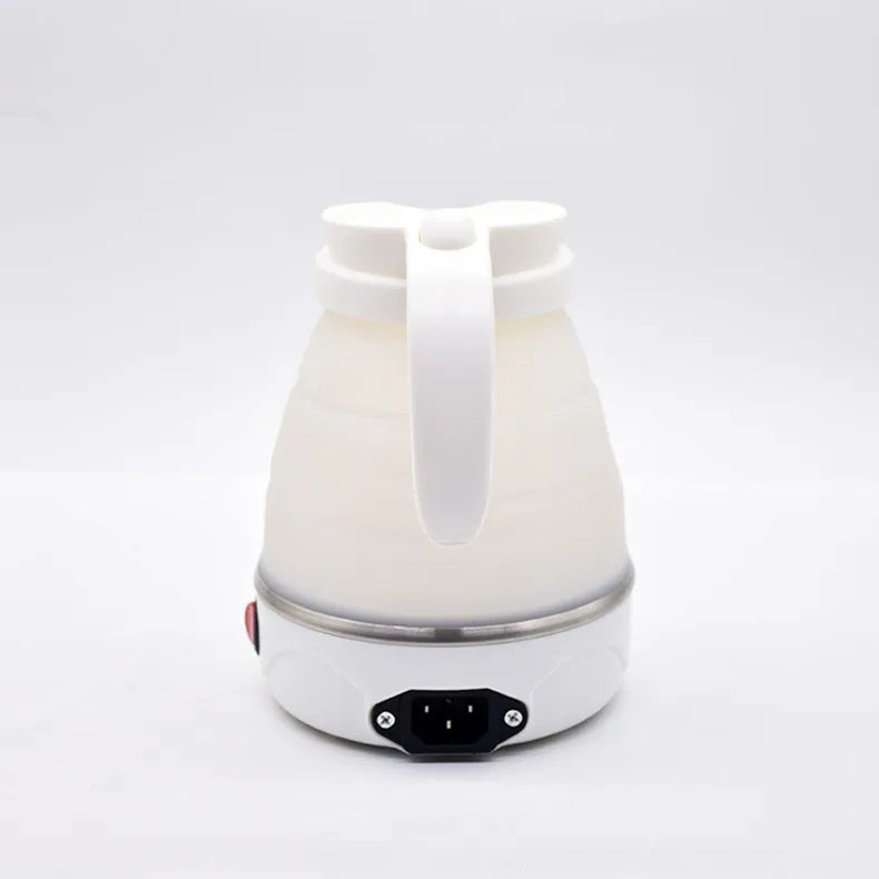 220V 0.6L Mini Folding Kettle Portable Water Heater 600W Silicone Compression Electric Kettle Home Kettle Easy To Travel