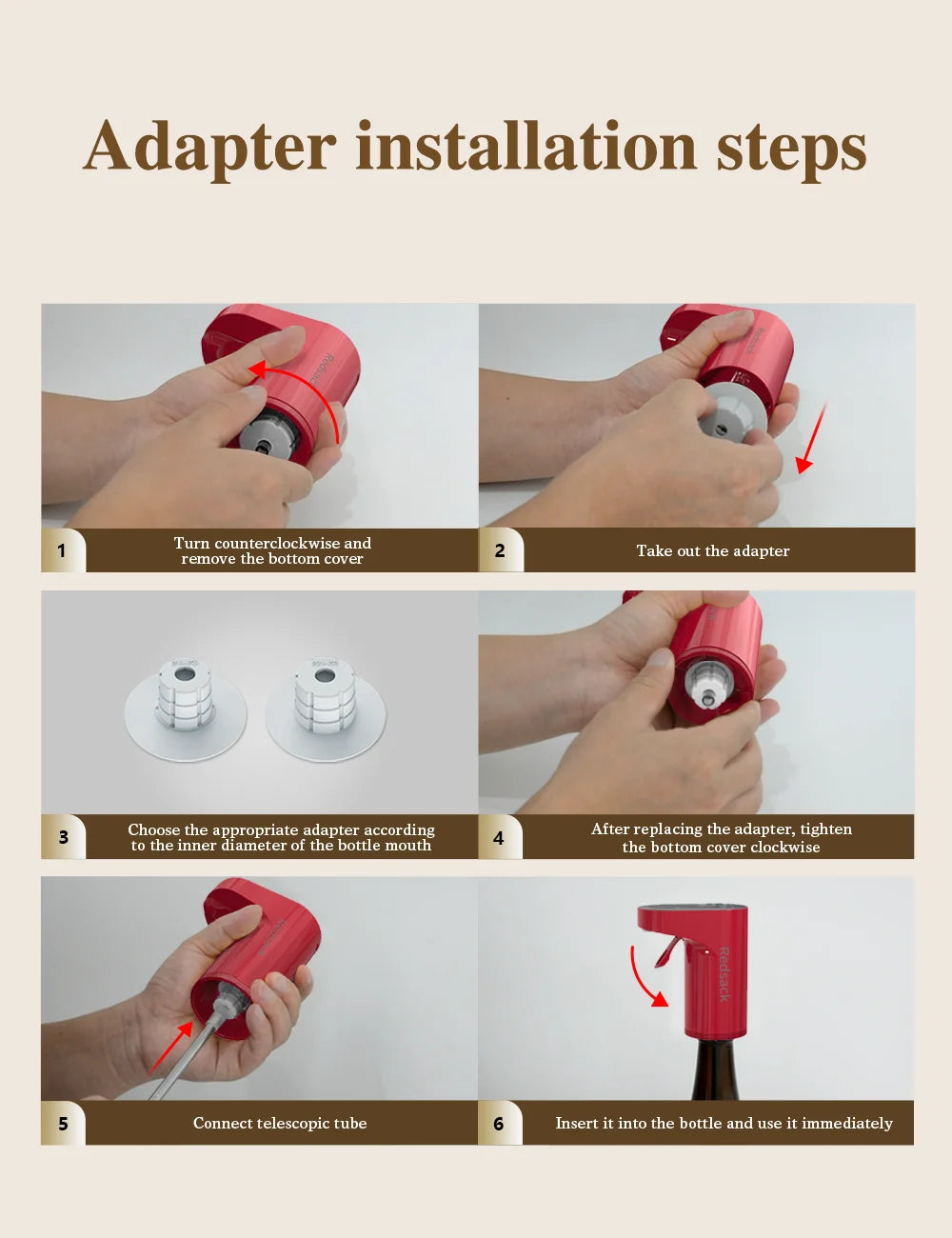 Smart electric digital wine dispenser wine suitable for more than 100 kinds of bottle mouths