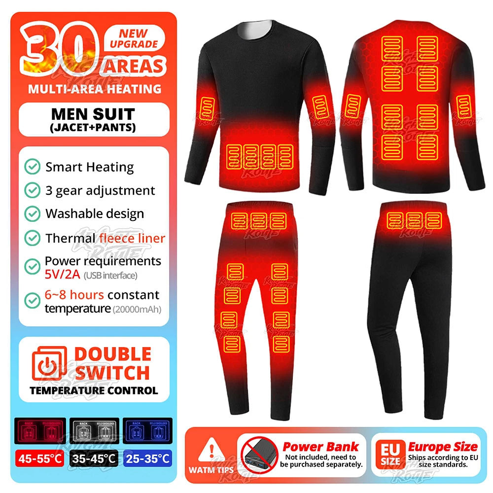 USB-Powered Heated Vest for Men and Women - Electric Heating Jacket with Adjustable Temperature for Outdoor Sports, Camping, Motorcycling, and Winter Activities - 02ALABA