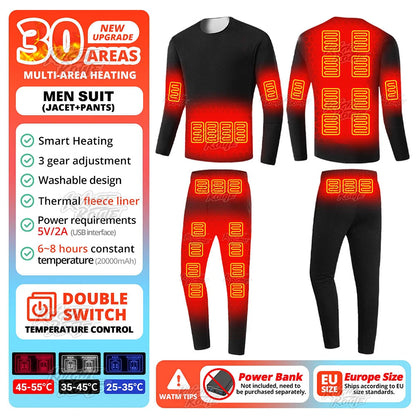 USB-Powered Heated Vest for Men and Women - Electric Heating Jacket with Adjustable Temperature for Outdoor Sports, Camping, Motorcycling, and Winter Activities - 02ALABA