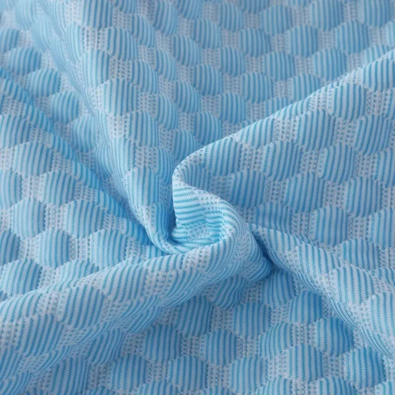Summer Cooling Pillowcase Solid Color Ice Bean Bean Pillowcase Cool Feeling Air Conditioning Cover Washable  (No Pillow) 48x74cm