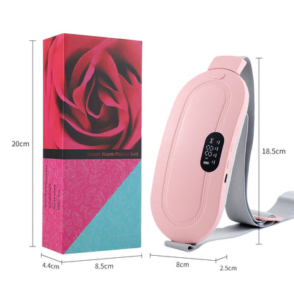 Electric Heating Waist Massage Belt Abdominal Menstrual Heating Pad Belly Warm Palace Belt for Period Cramp Relief