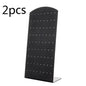 2pcs 48/72Holes Portable Earrings Ear Studs Holder Plastic Jewelry Display Holders Earring Showcase Organizer Stand Storage Rack