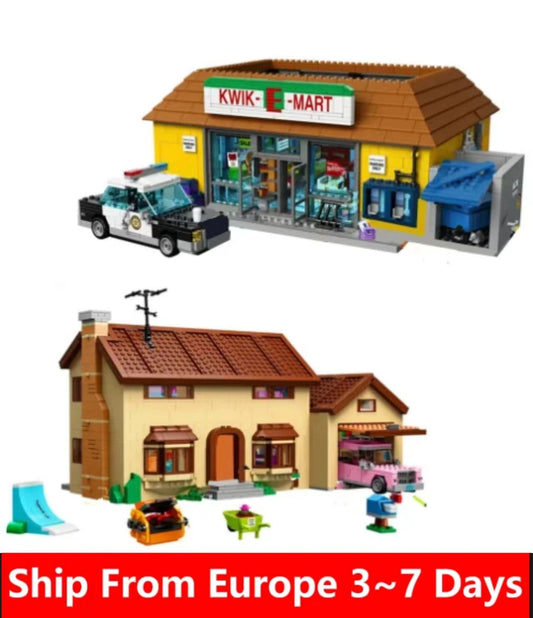 Available now: The Kwik-E-Mart and Supermarket House Model Building Block Sets 16004, 16005, 71016, 71006 - ideal toys for birthdays and Christmas gifts. - 02ALABA