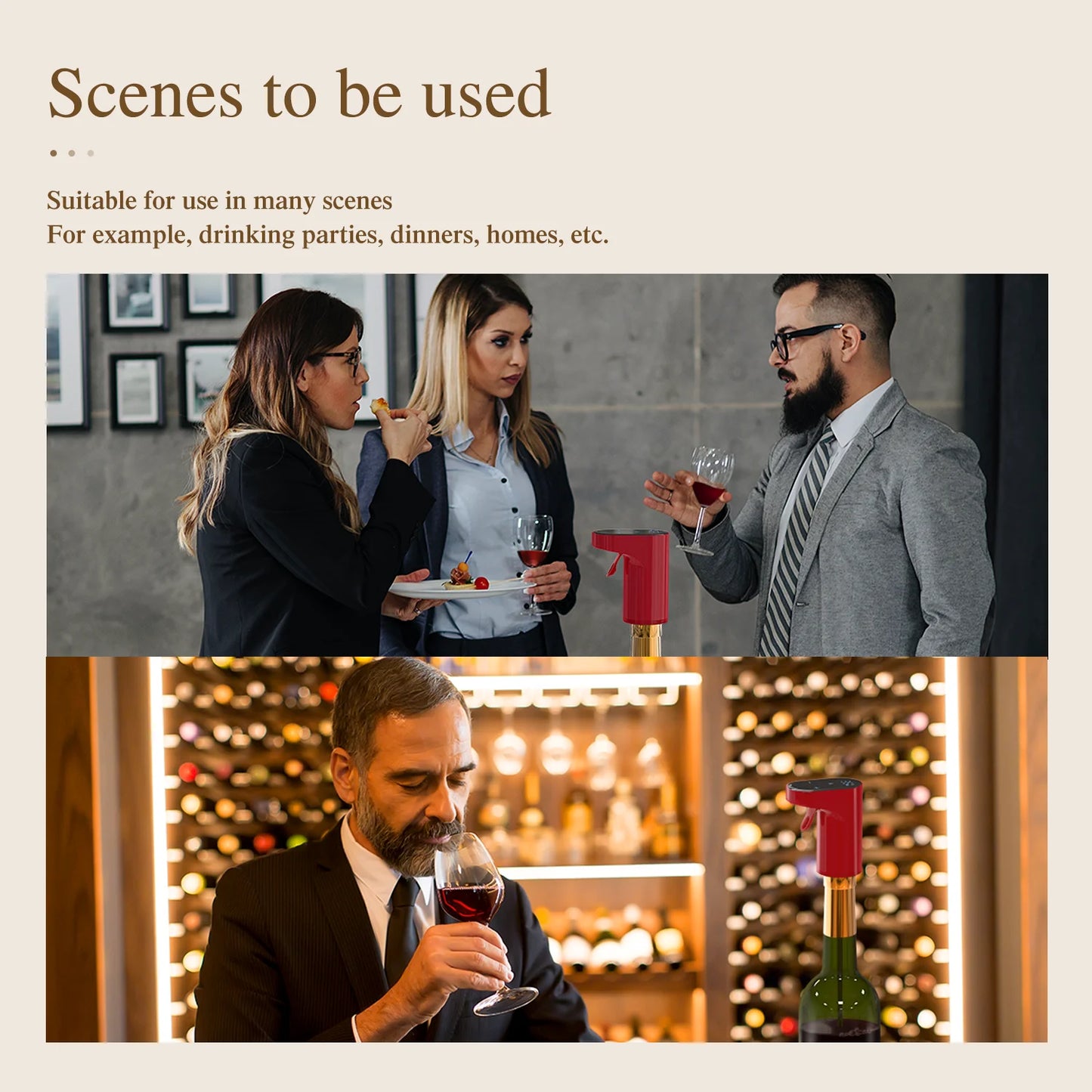 Smart electric digital wine dispenser wine suitable for more than 100 kinds of bottle mouths