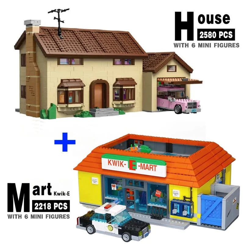 Available now: The Kwik-E-Mart and Supermarket House Model Building Block Sets 16004, 16005, 71016, 71006 - ideal toys for birthdays and Christmas gifts. - 02ALABA