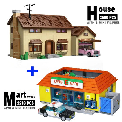 Available now: The Kwik-E-Mart and Supermarket House Model Building Block Sets 16004, 16005, 71016, 71006 - ideal toys for birthdays and Christmas gifts. - 02ALABA
