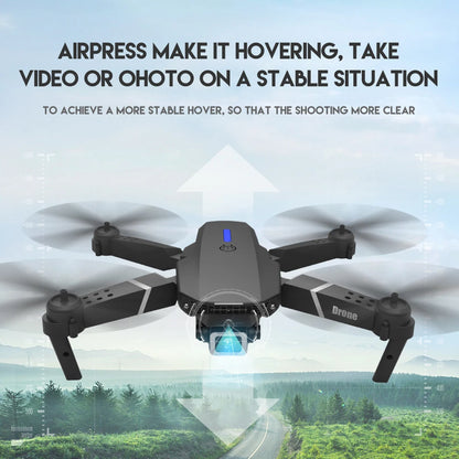 2024 E88Pro RC Drone 4K Professional with 1080P Wide-Angle HD Camera, Foldable Helicopter, Wi-Fi FPV, Height Hold, Gift Toy - 02ALABA