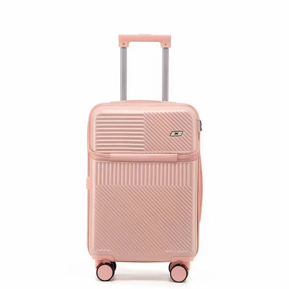 Lightweight Cabin Rolling Luggage - Trolley Password Suitcase with Wheels for Business Travel - 02ALABA