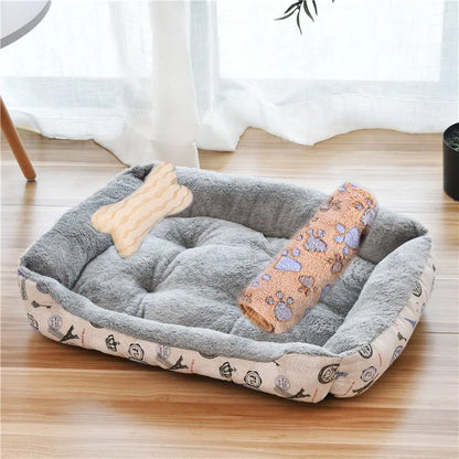 Warm Pet Nest Kennel For Small Medium Large Dogs Puppy Kitten Plus Size Bed with Machine Washable Warm Cozy Large Dog House