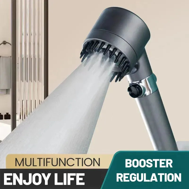 3 Modes Shower Head Adjustable High Pressure bathroom Accessories - 02ALABA
