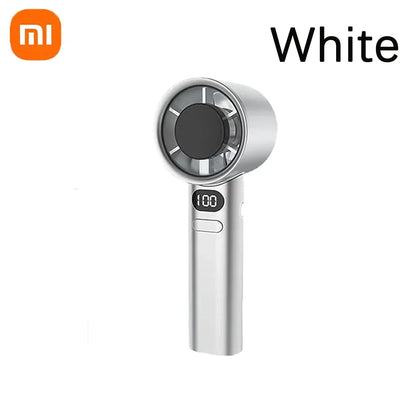 Xiaomi Mijia 120 Wind Speed Mini Portable Handheld Fan Leafless Turbine Fan USB Rechargeable Outdoor High Speed Fan - 02ALABA