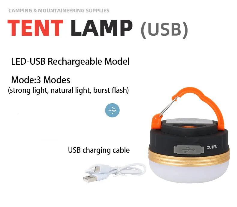 LED Lantern Portable Camping Light 3 Lighting Modes Camplights Hanging Outdoor Tent Home Emergency Lamp with Magnet