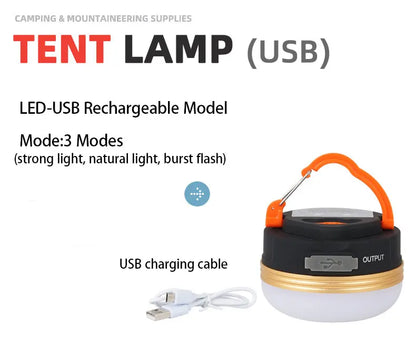 LED Lantern Portable Camping Light 3 Lighting Modes Camplights Hanging Outdoor Tent Home Emergency Lamp with Magnet