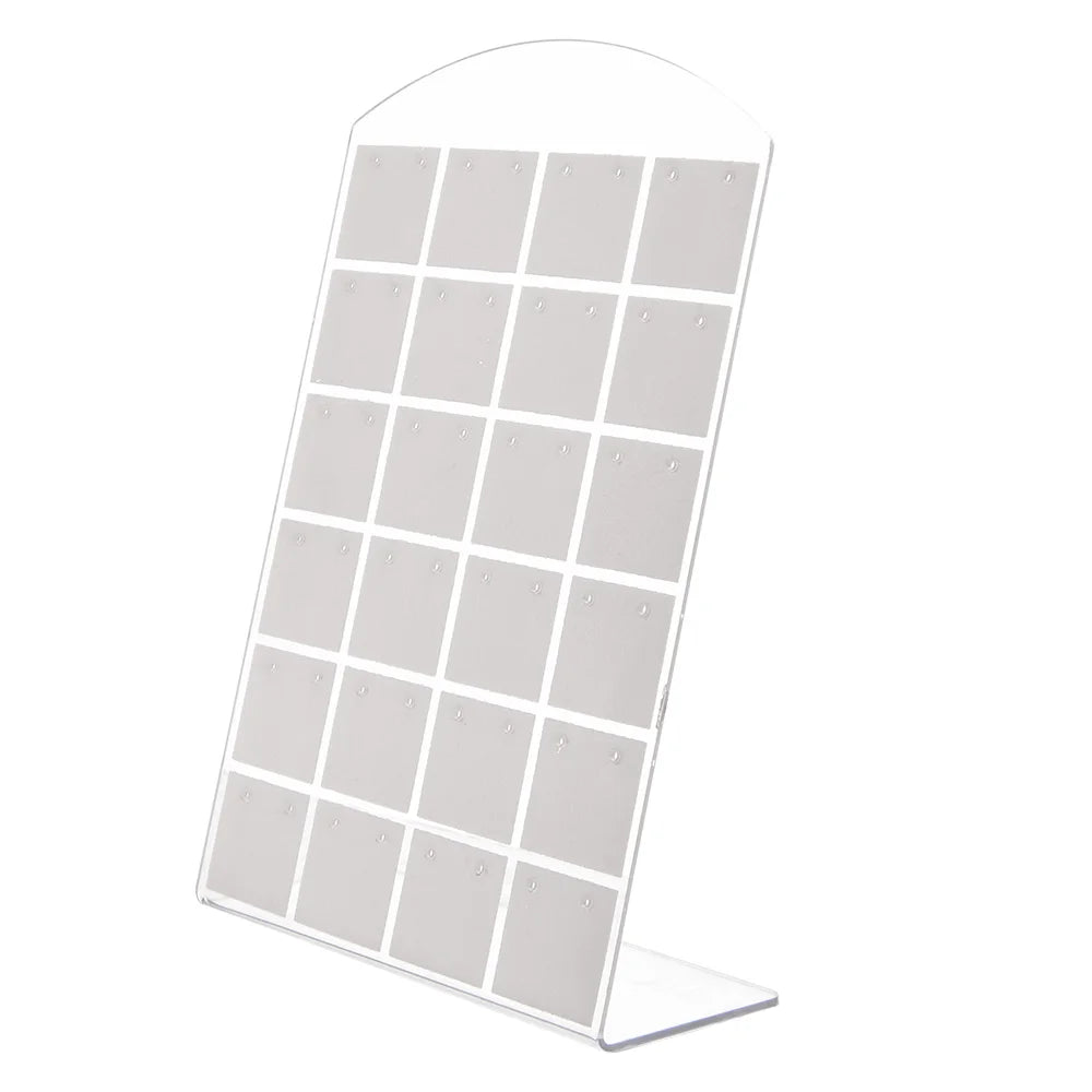 2pcs 48/72Holes Portable Earrings Ear Studs Holder Plastic Jewelry Display Holders Earring Showcase Organizer Stand Storage Rack