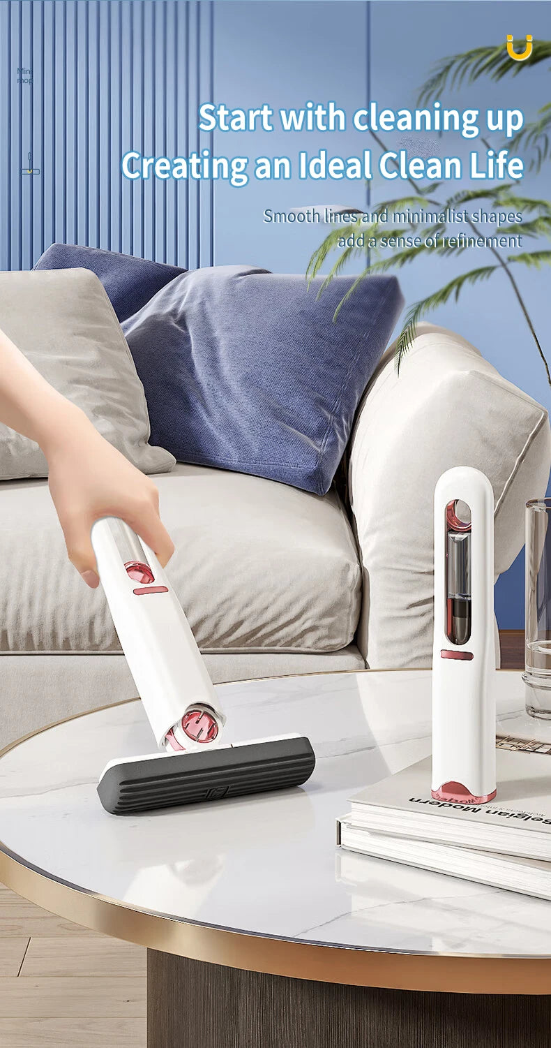 Mini Mop Powerful Squeeze Mini Mop Folding Home Cleaning Mops with Self-squeezing Floor Washing Mops Desk Window Car Clean Tools