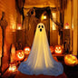 Spooky Ghost Halloween Decor With Light Strings Operated Front Door Standing Ghost Porch Courtyard Standing Halloween Decoration